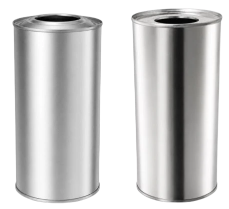 1L YUVARLAK TENEKE KUTU, 32mm / 42mm PRATİK KAPAKLI 