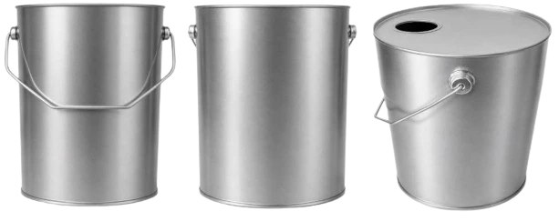 5L YUVARLAK, PRATİK KAPAKLI TENEKE KUTU 
