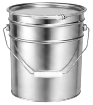 7,5L ÇEMBER KAPAKLI YUVARLAK TENEKE KOVA 